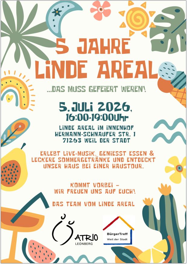 Plakat für die Feier
